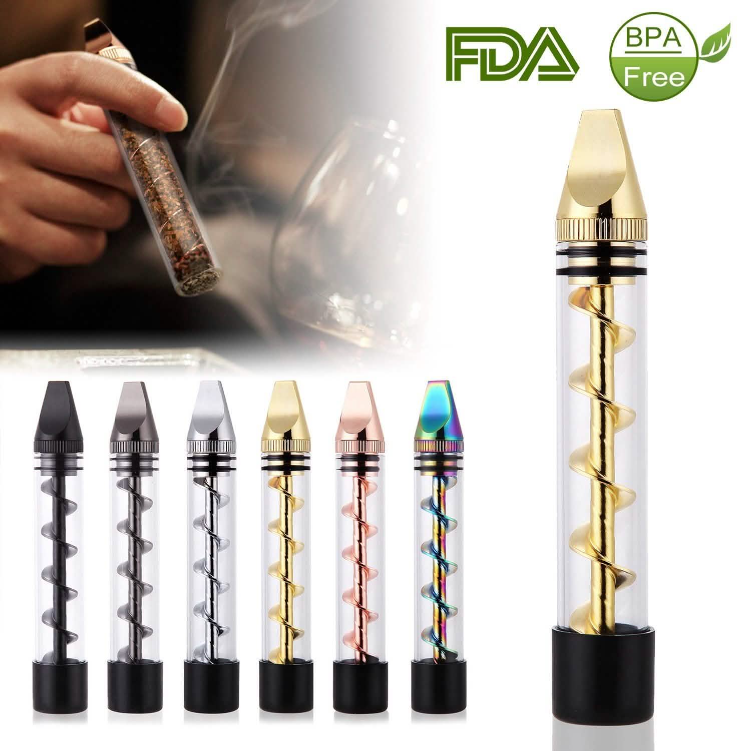 Kit Grinder 7-en-1 avec embout métallique pour fumeur et brosse de nettoyage