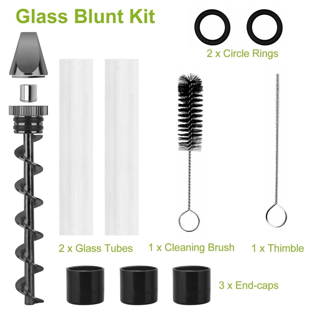 Kit Grinder 7-en-1 avec embout métallique pour fumeur et brosse de nettoyage