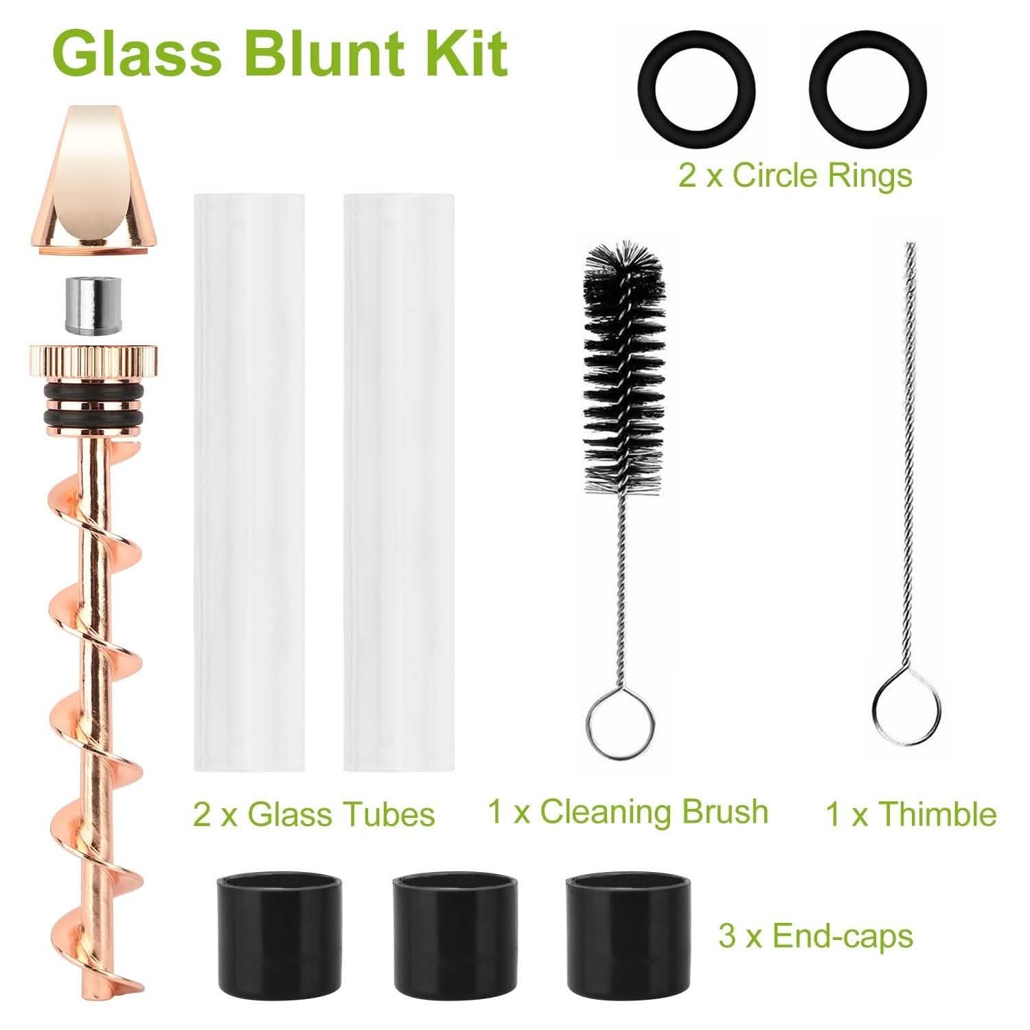 Kit Grinder 7-en-1 avec embout métallique pour fumeur et brosse de nettoyage