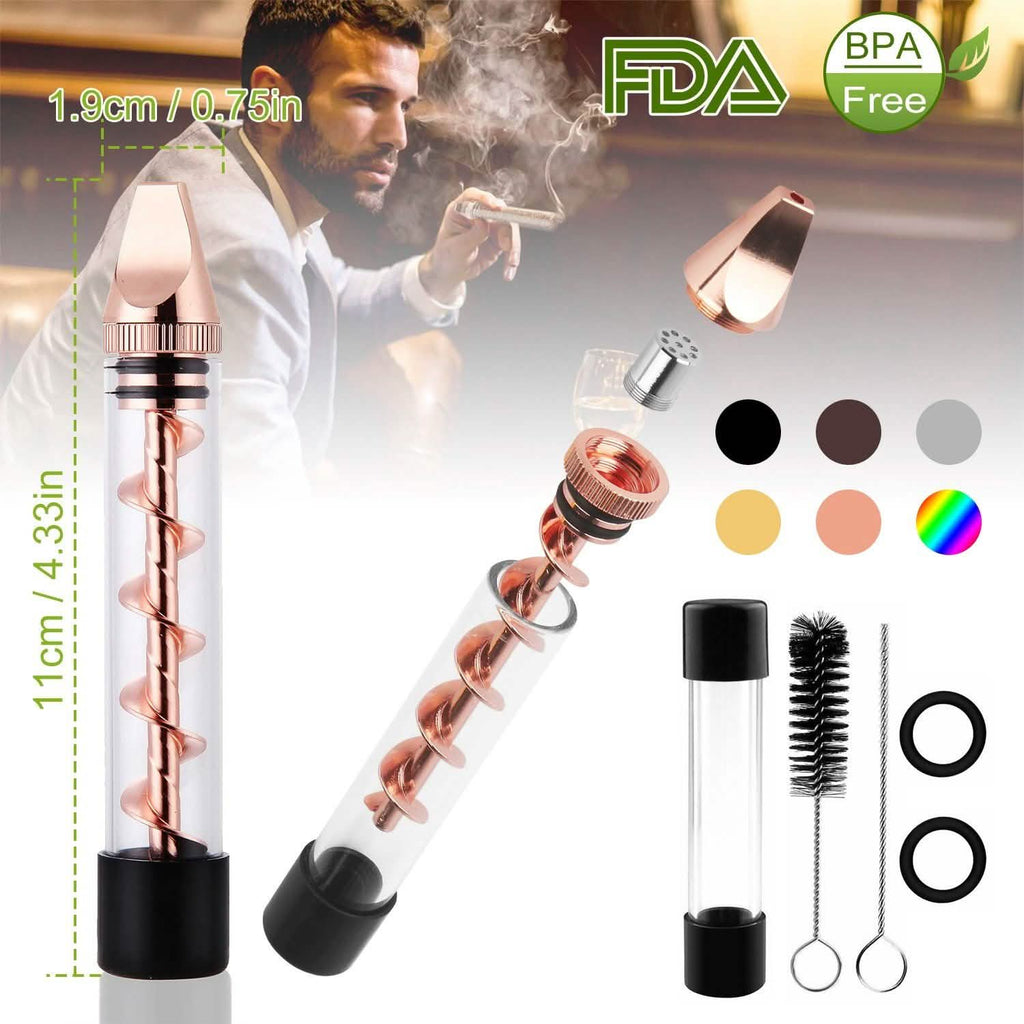 Kit Grinder 7-en-1 avec embout métallique pour fumeur et brosse de nettoyage
