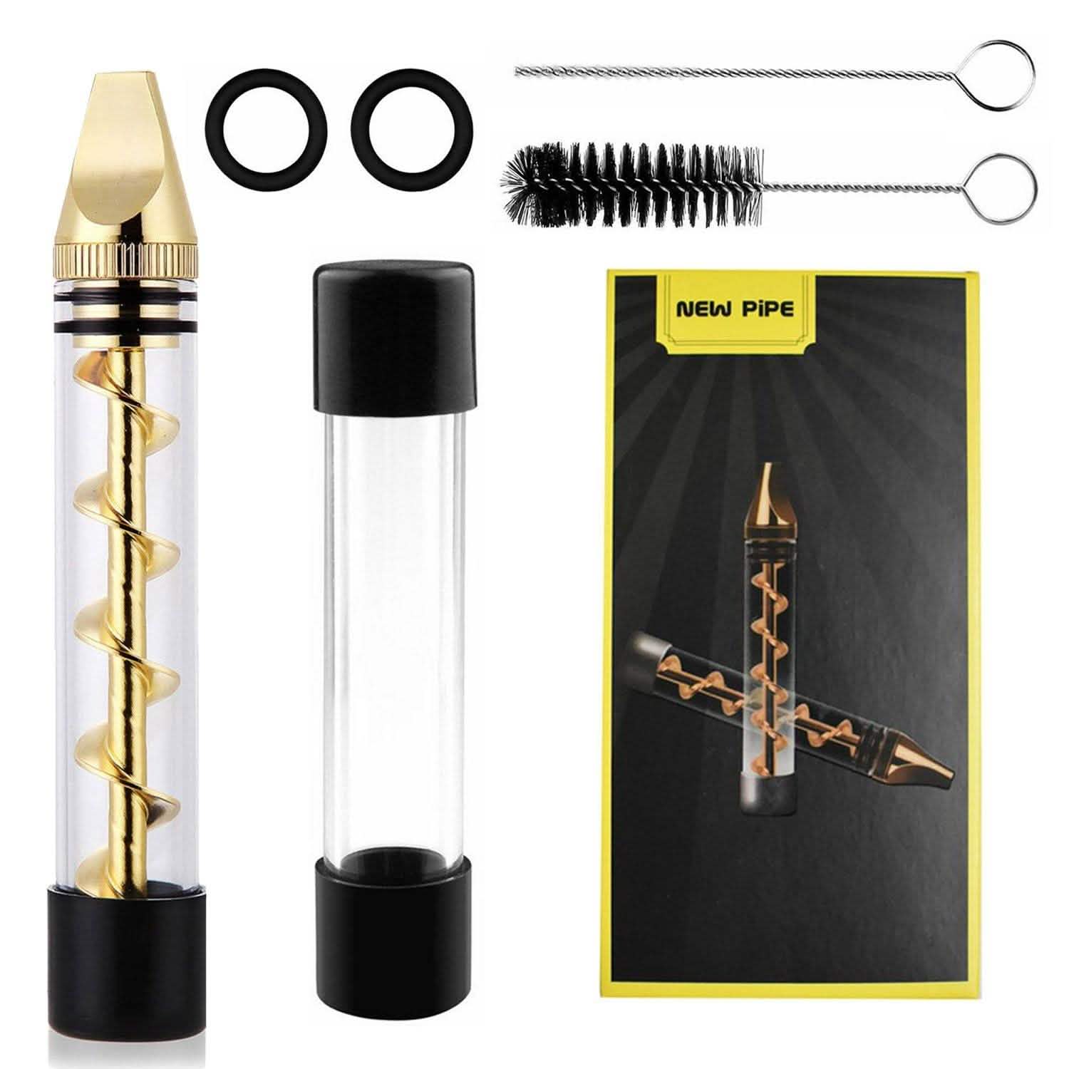 Kit Grinder 7-en-1 avec embout métallique pour fumeur et brosse de nettoyage