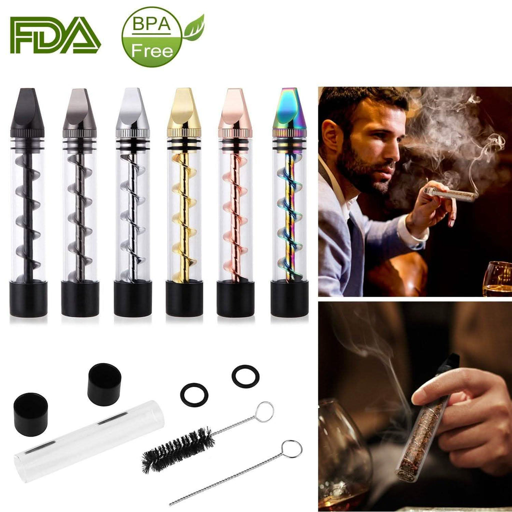 Kit Grinder 7-en-1 avec embout métallique pour fumeur et brosse de nettoyage