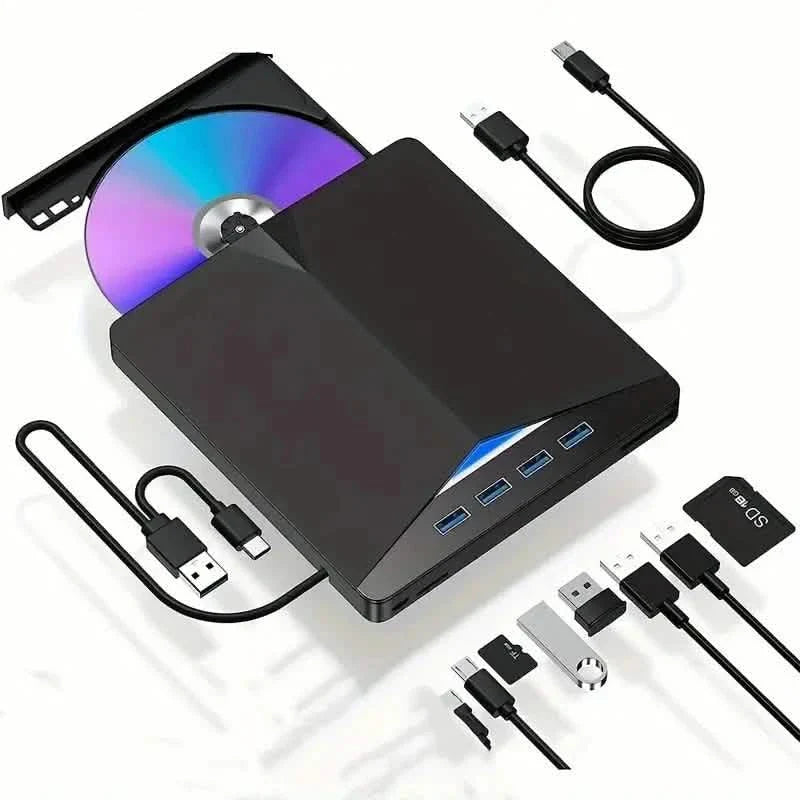 Lecteur CD/DVD externe portable 7-en-1