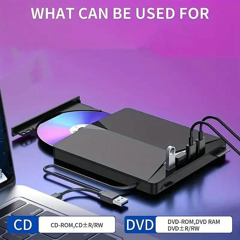Lecteur CD/DVD externe portable 7-en-1