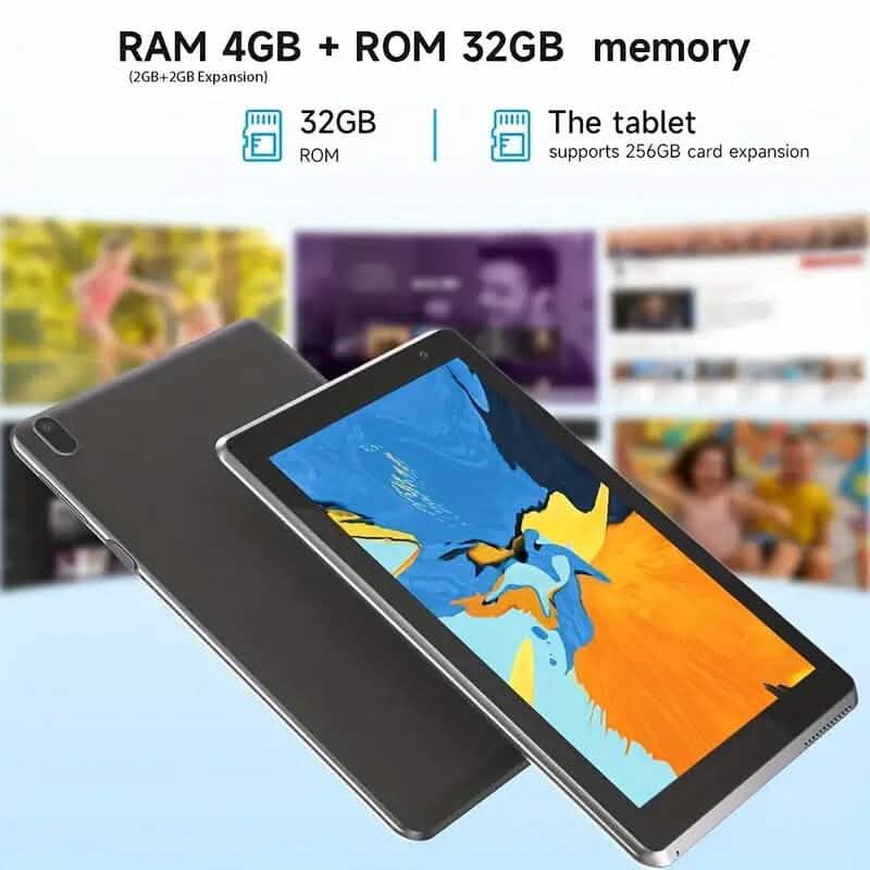 Tablette 7" Android 12.0 avec double appareil photo, 32 Go de RAM et de stockage