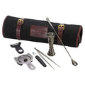 Ensemble de 7 pièces : Kit de cocktail Barfly M37100BK Essentials Noir acier bronze