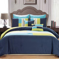 7 pièces : Ensemble de couette Queen de luxe avec bordure