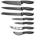 Ensemble de 7 pièces : couteau de chef, couteau à pain, couteau à découper, couteau universel, couteau d'office, couteau à fromage, couteau à pizza