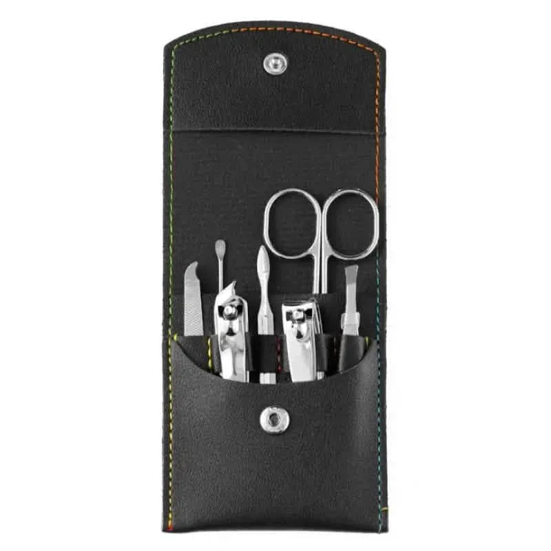 Ensemble de 7 pièces : Kit d'outils portable en acier inoxydable pour coupe-ongles