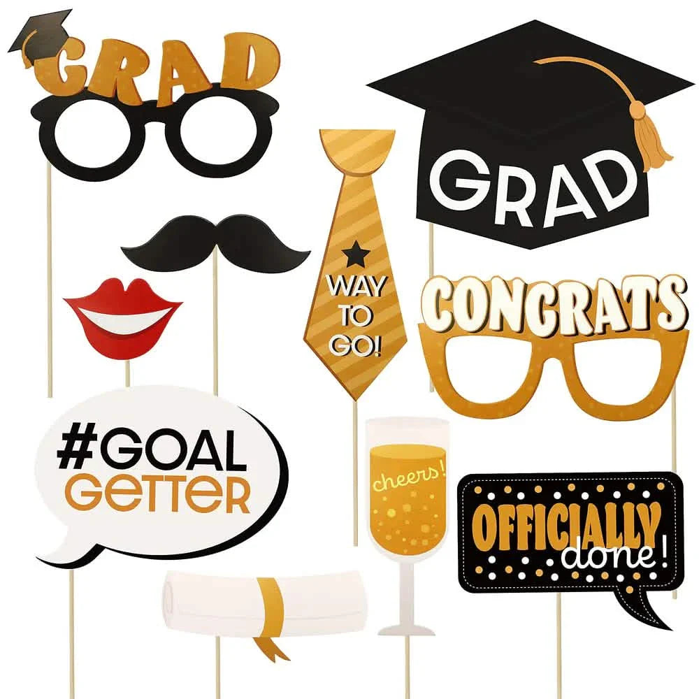 70 pièces : Cake Toppers + Accessoires pour Photobooth + Centres de Table