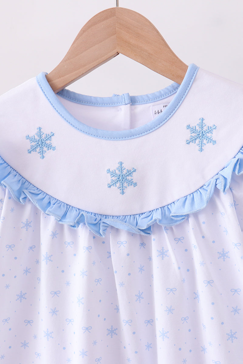 Ensemble pantalon et nœud papillon bleu neige de qualité supérieure
