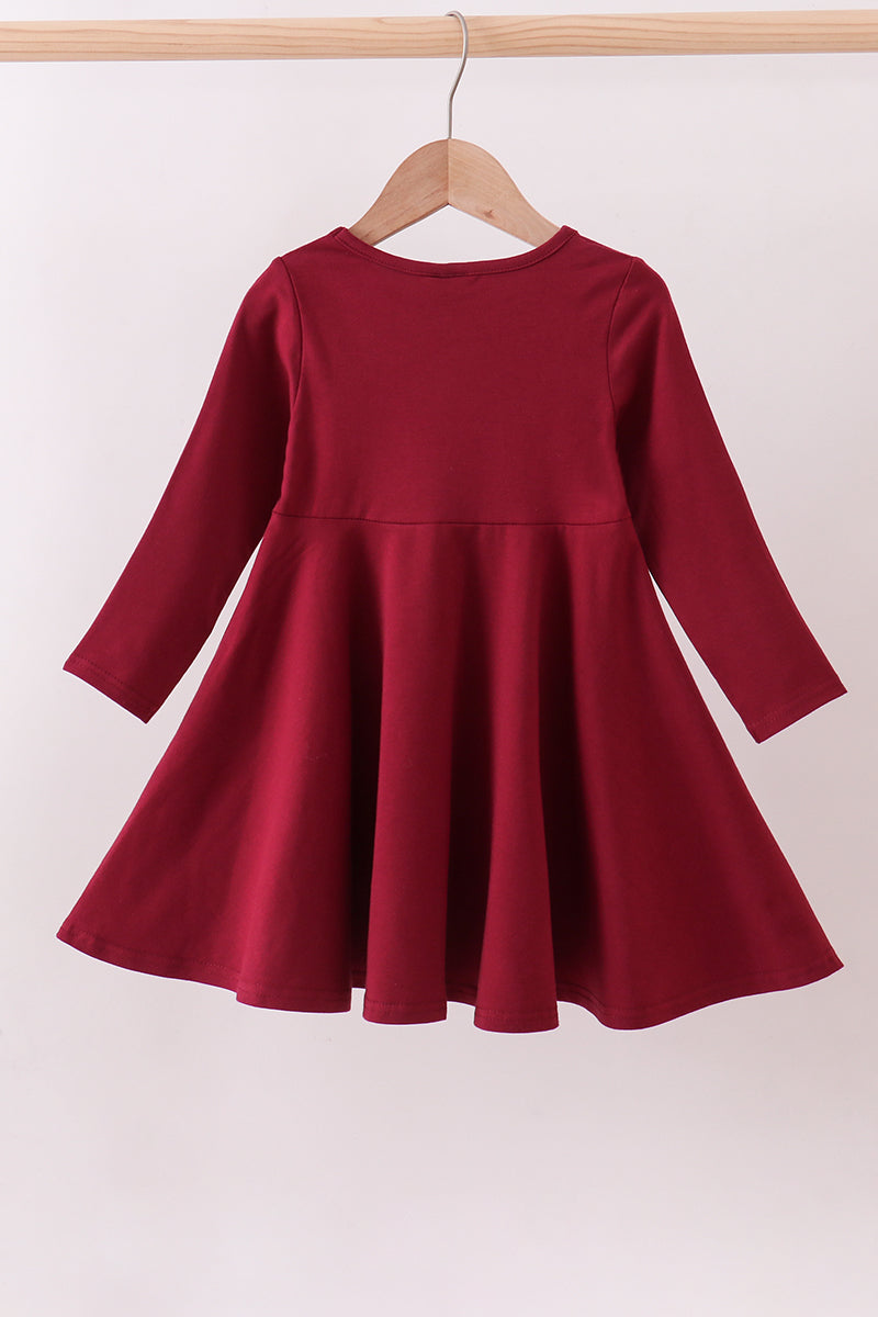 Robe applique bouledogue Géorgie marron de qualité supérieure