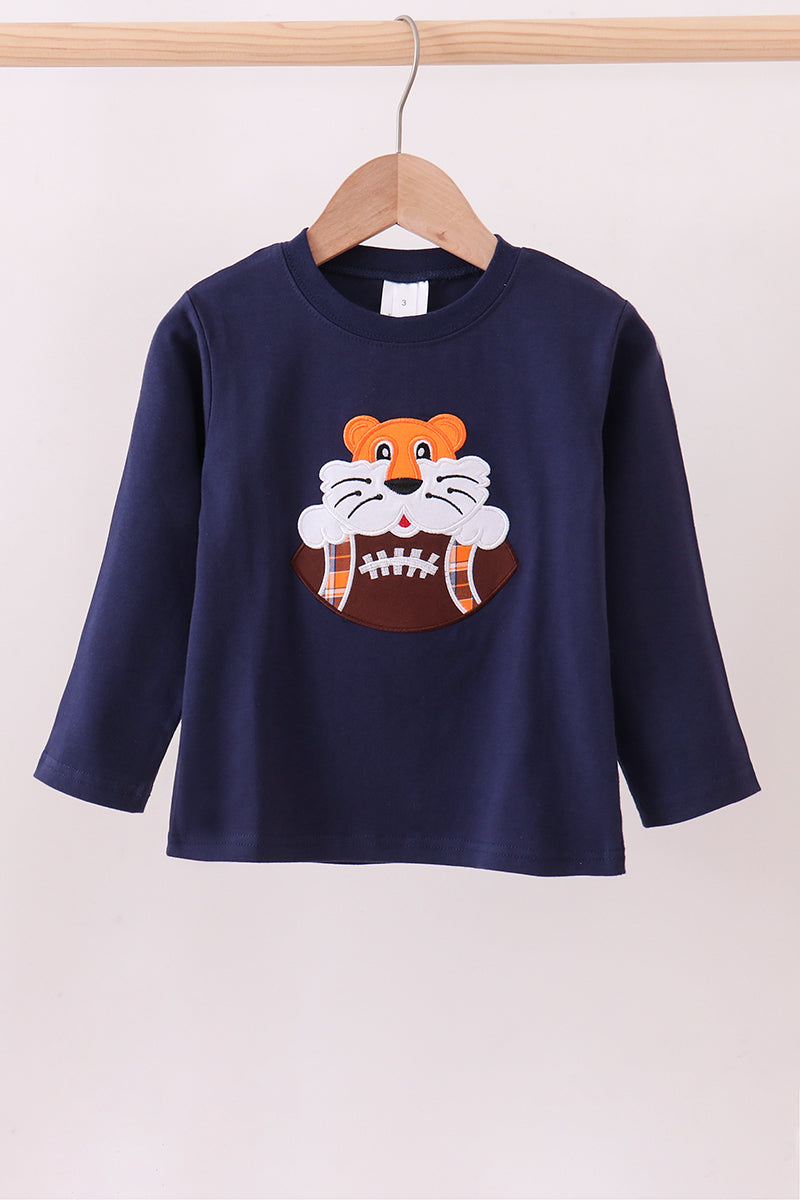 Haut premium marine avec applique tigre d'Auburn