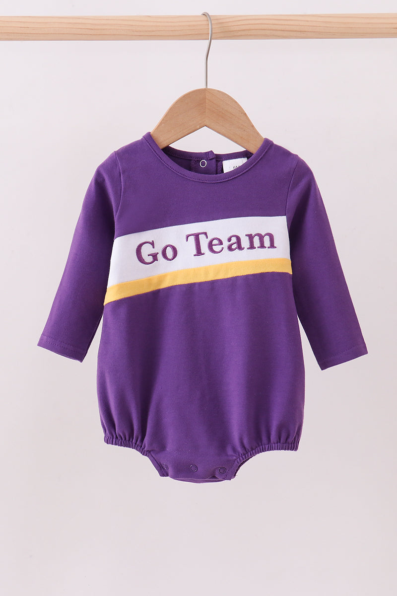 Combinaison bulle Premium Violet LSU Allez l'équipe brodée