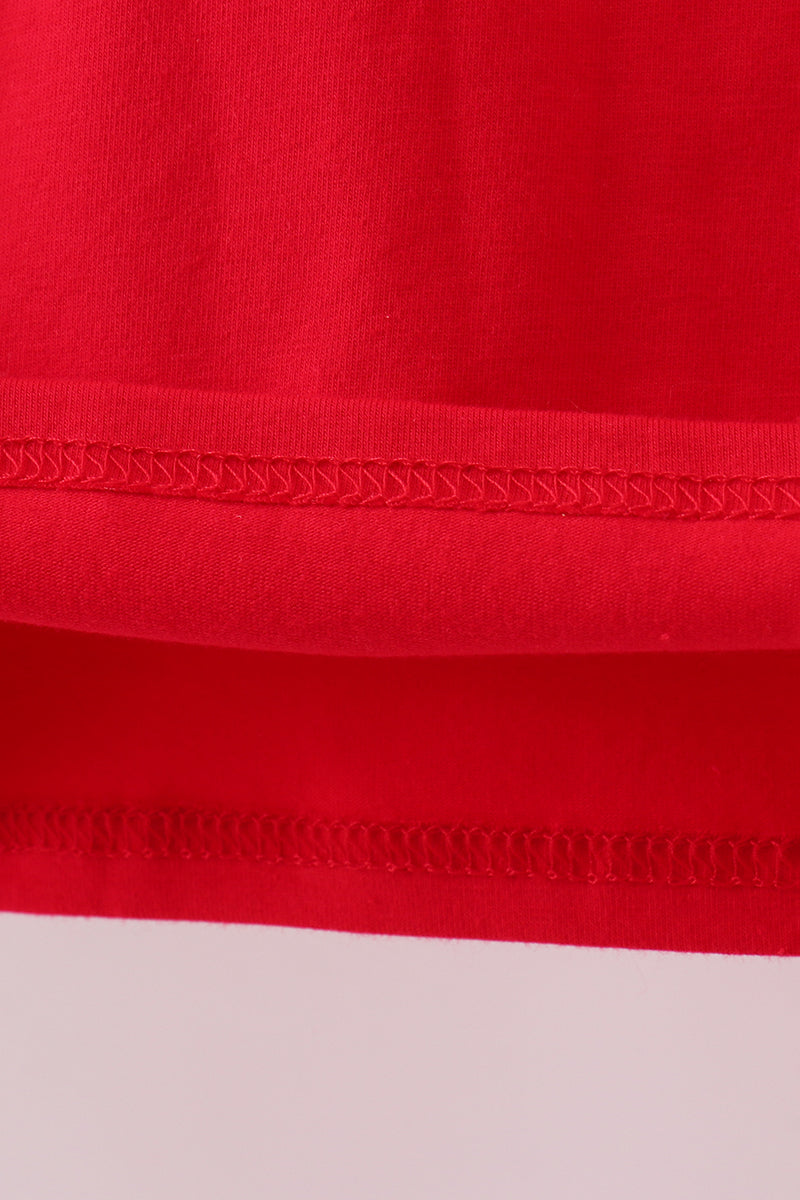Haut appliqué Rouge Géorgie Premium