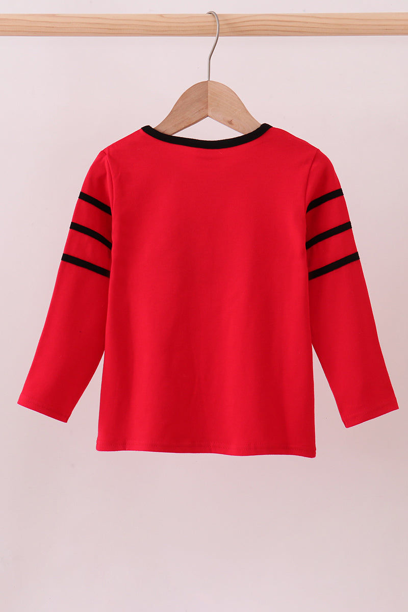 Haut appliqué Rouge Géorgie Premium
