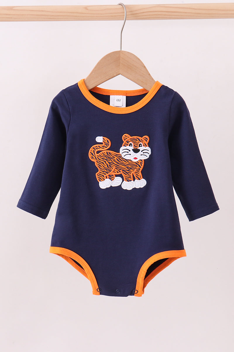 Barboteuse Premium marine avec applique tigre d'Auburn