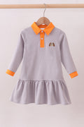 Robe brodée chiot à rayures orange et blanches du Tennessee de qualité supérieure