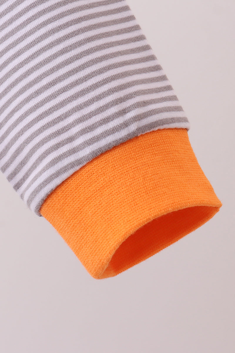 Robe brodée chiot à rayures orange et blanches du Tennessee de qualité supérieure