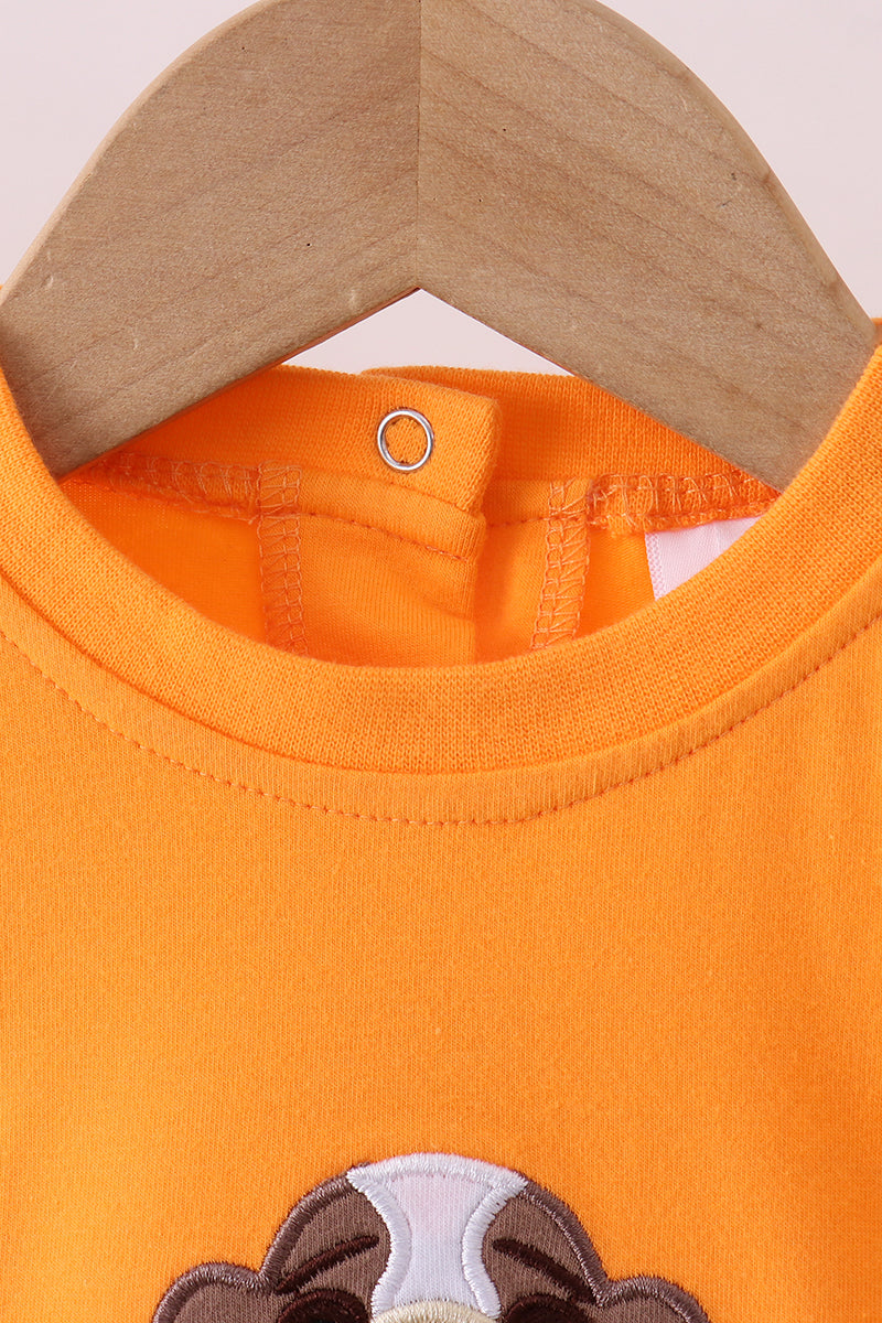 Bulle brodée de football chiot premium orange du Tennessee