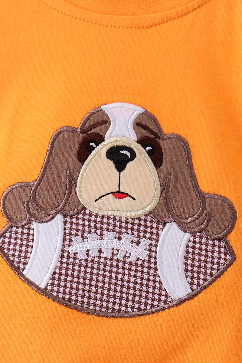 Bulle brodée de football chiot premium orange du Tennessee