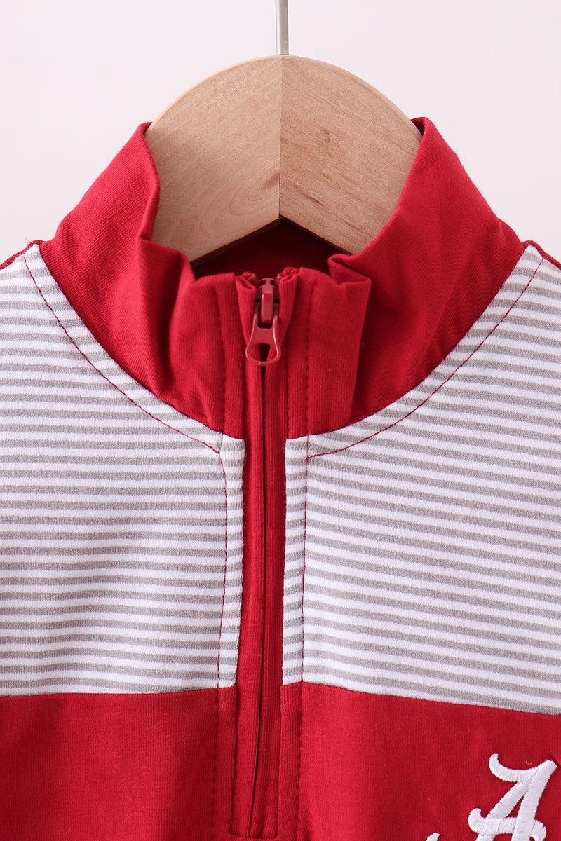 Broderie haut de gamme Alabama marron