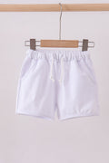 Shorts blancs premium à cordon de serrage
