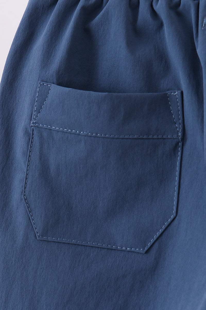 Short de performance bleu ardoise
