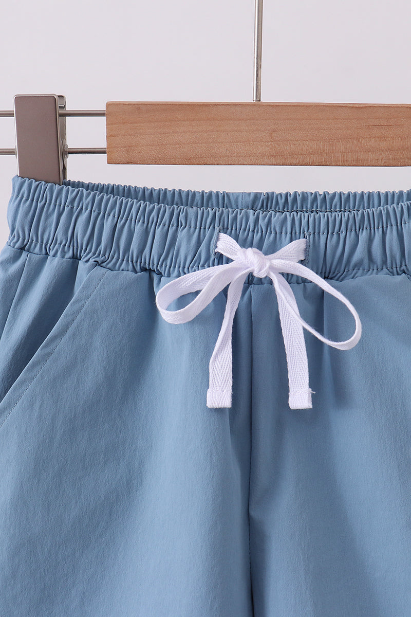 Short de performance bleu poudré à poches