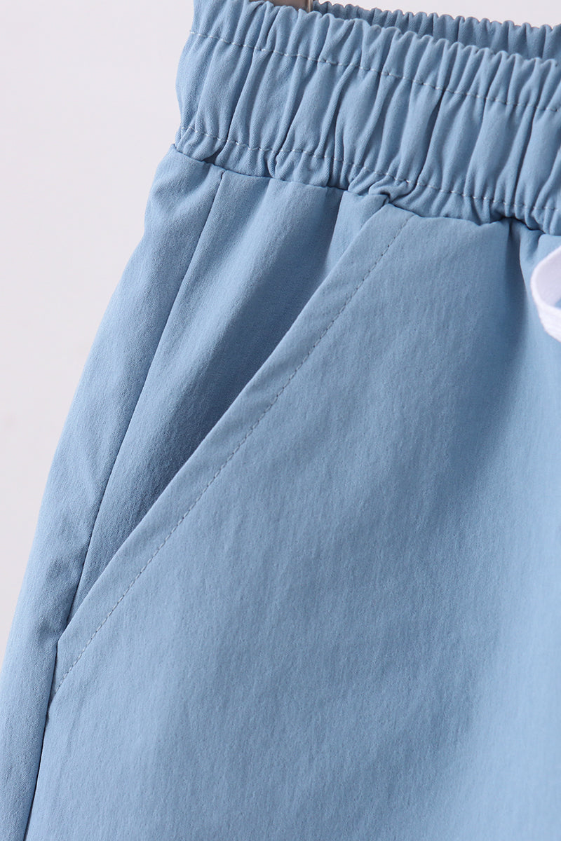 Short de performance bleu poudré à poches