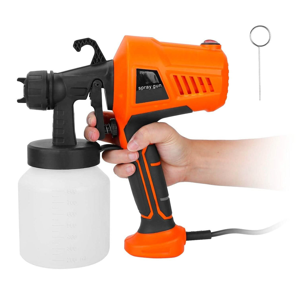 Pistolet à peinture électrique 700 W portable avec 3 modes de pulvérisation, 800 ml