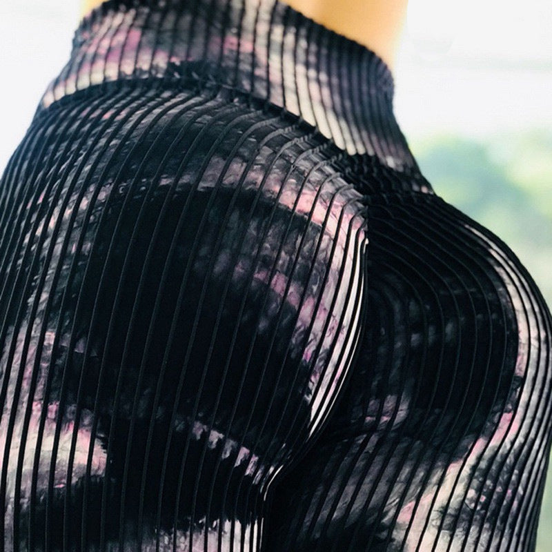 Leggings taille haute imprimés – Vêtements de sport extensibles et élégants