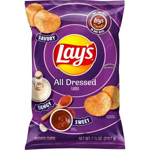 Sachet de croustilles Lays, Saveur Assaisonnées, 220 g
