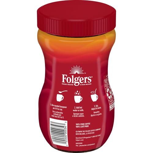 Café instantané Folgers Classic Roast, pot de 226 g