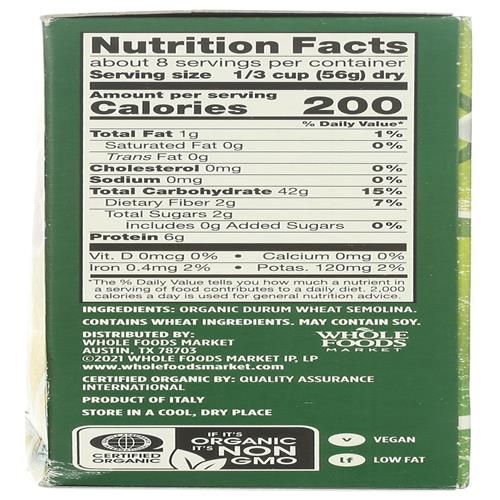 Whole Foods Market, Orzo biologique, 453 g
