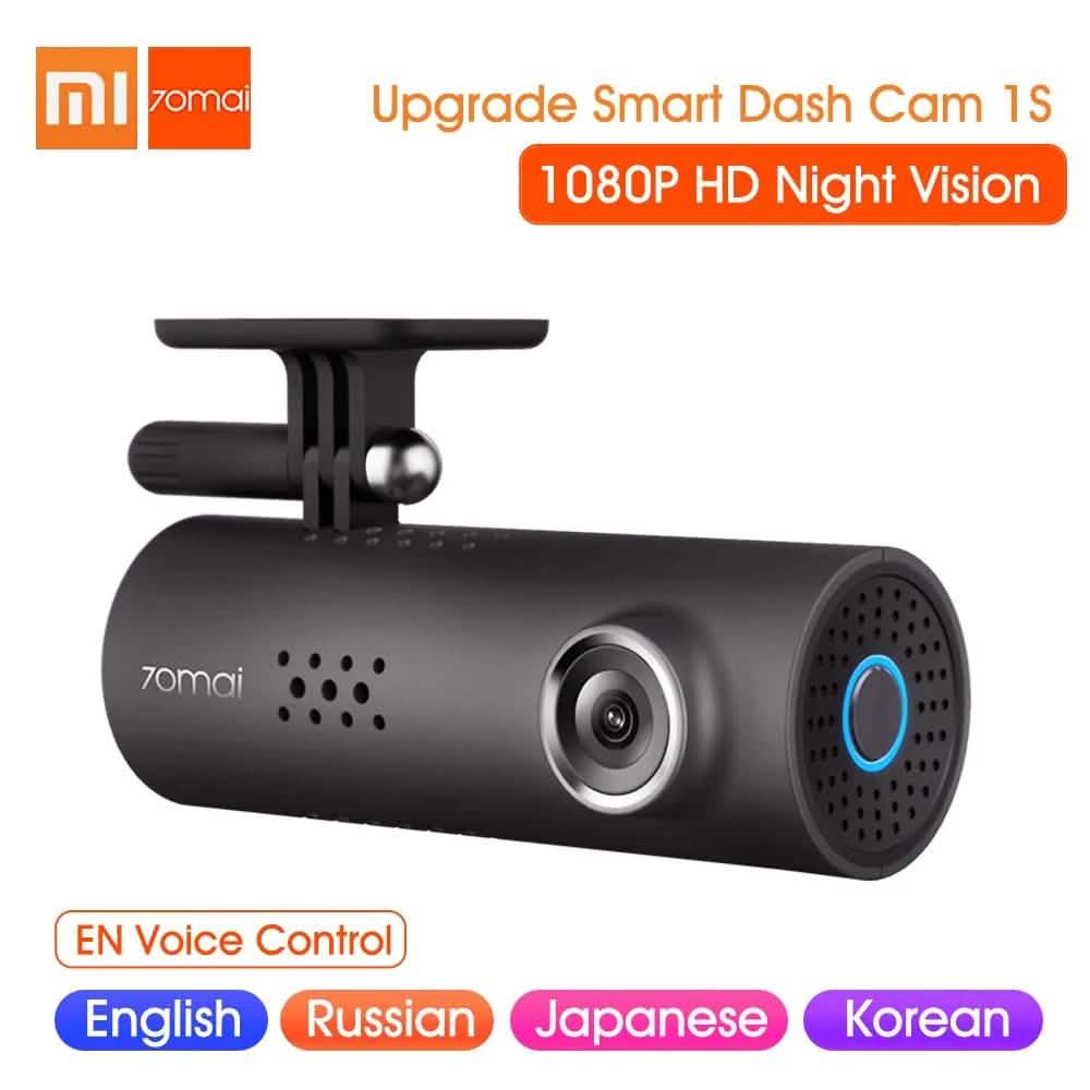 70mai Smart Dash Cam - 1S Enregistreur vidéo de voiture 1080P HD Vision nocturne Commande vocale