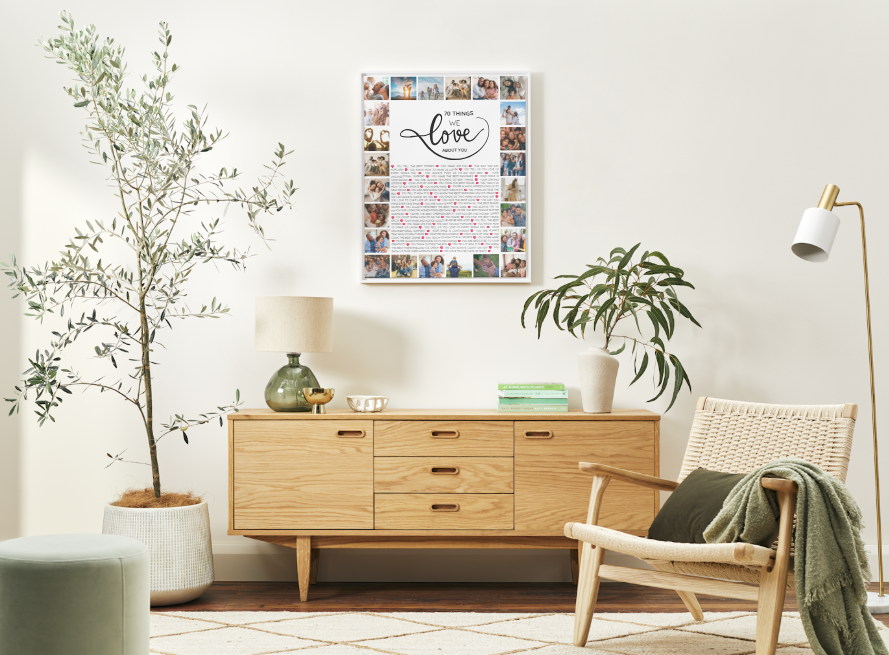 70 choses que nous aimons chez vous – Modèle Canva imprimable | Cadeau personnalisé pour un 70e anniversaire