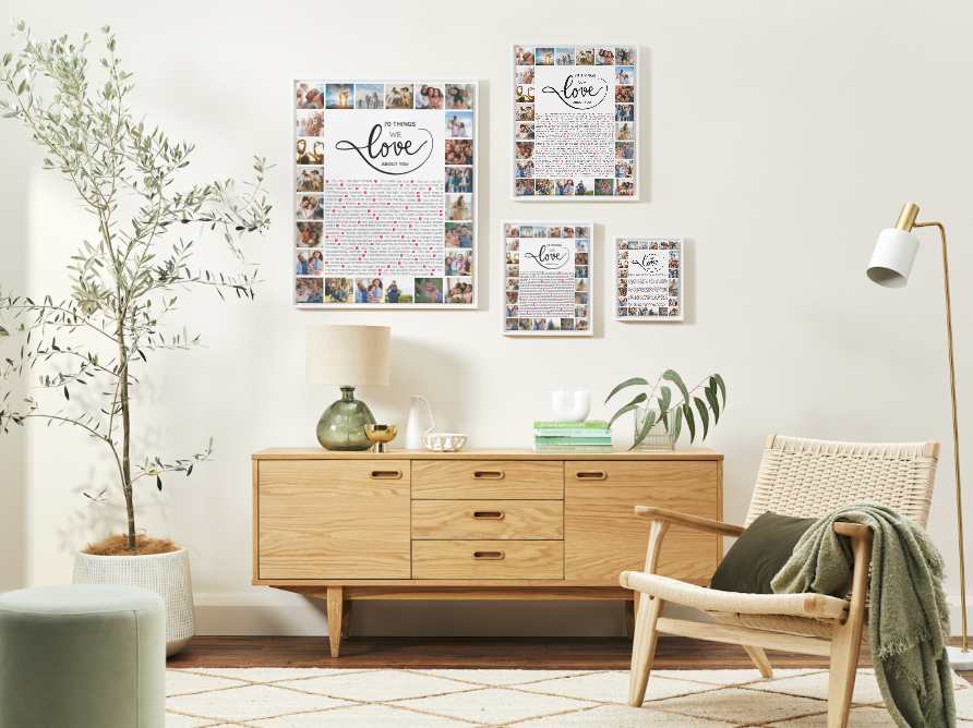 70 choses que nous aimons chez vous – Modèle Canva imprimable | Cadeau personnalisé pour un 70e anniversaire