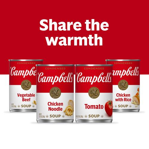 Soupe Poulet et Nouilles Style Maison, en conserve, de Campbell’s, 298 g (paquet de 4)