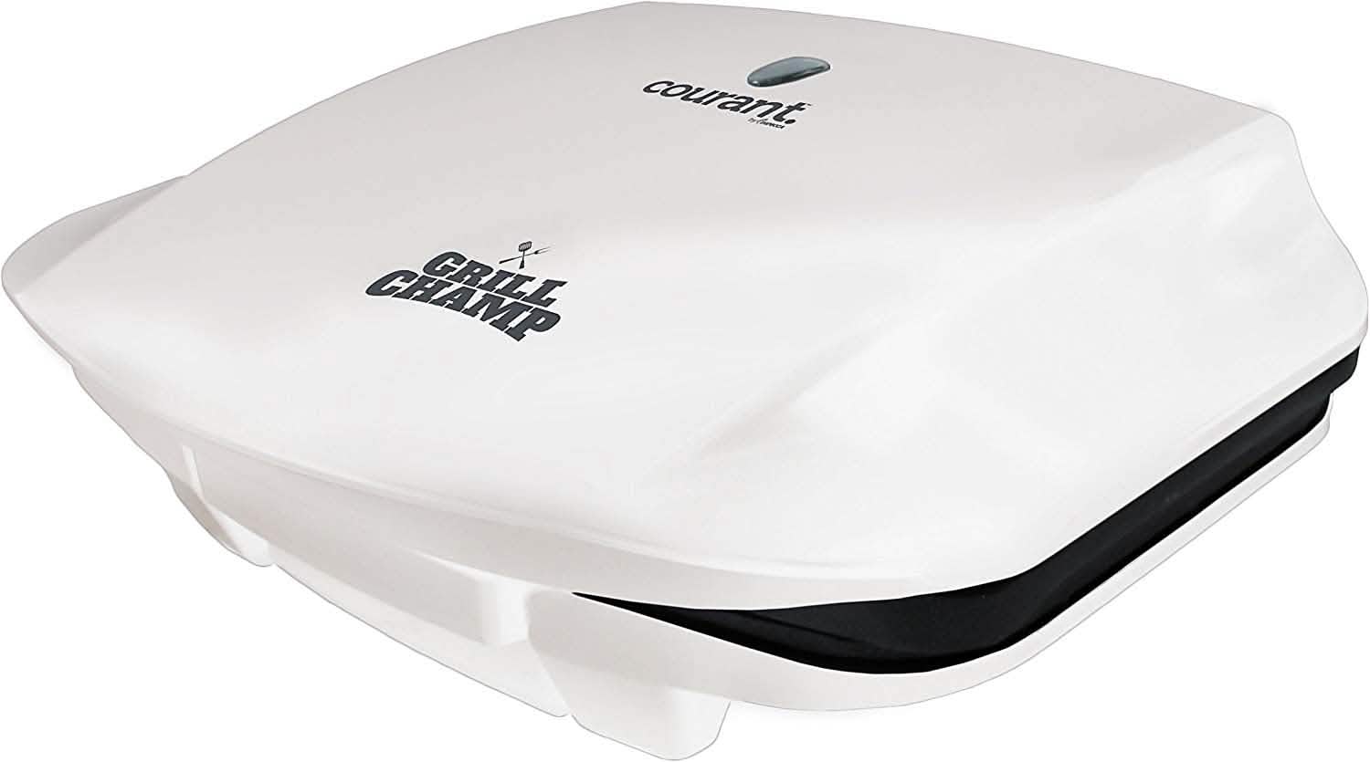 Courant CCG-5681 Gril de contact Grill Champ 4 portions (Blanc)
