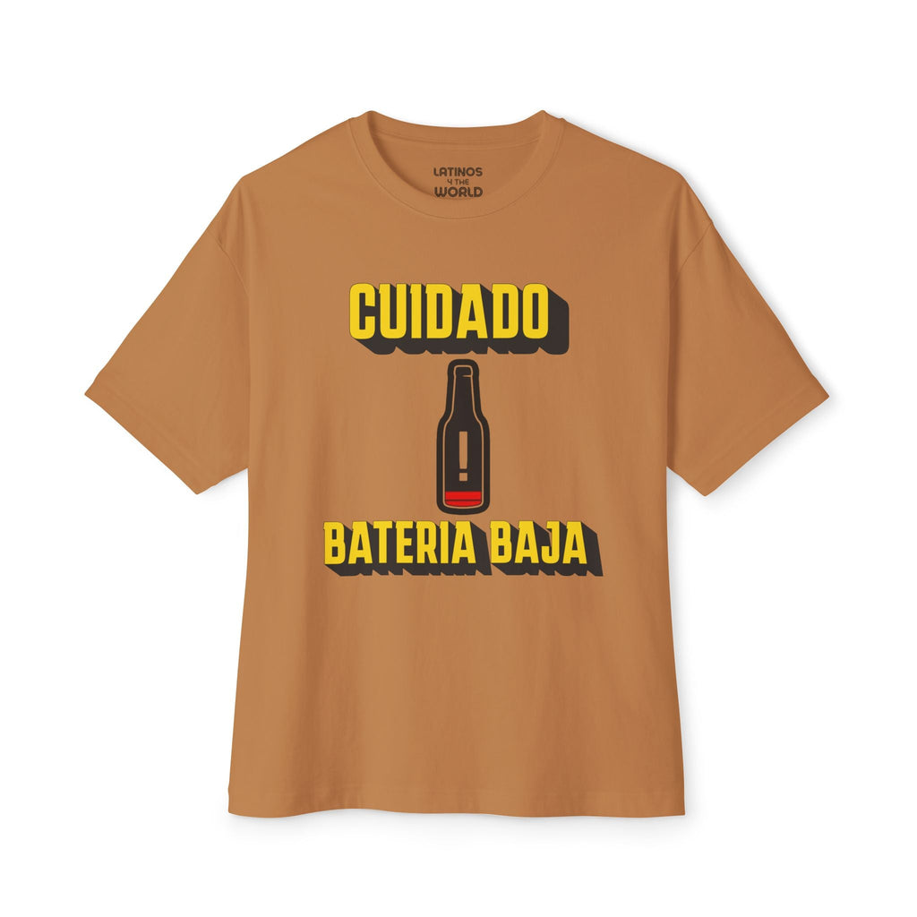 Cuidado Bateria Baja Cerveza Beer Funny Low Battery Latino T-shirt | T-shirts Viraux Pour Bars | Unisexe - 3 Couleurs