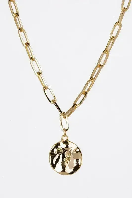 Ensemble bracelet et collier chaîne à clip avec pendentif pièce