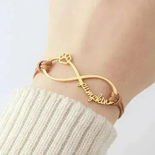 Bracelet personnalisé avec le nom de l'animal, Bracelet commémoratif pour animal de compagnie, Bracelet pour maman de chien ou de chat