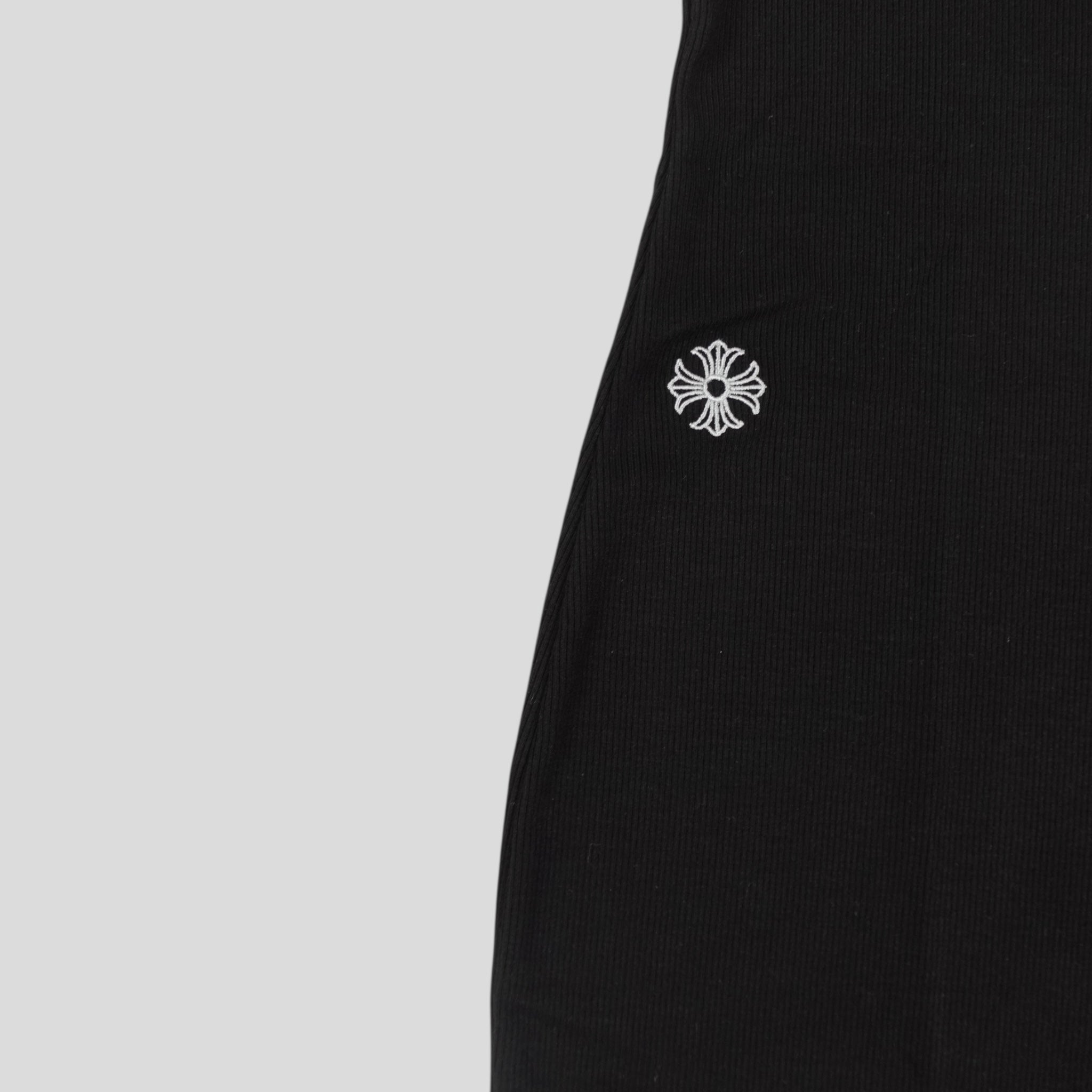 Débardeur noir pour femme Chrome Hearts avec logo Plus