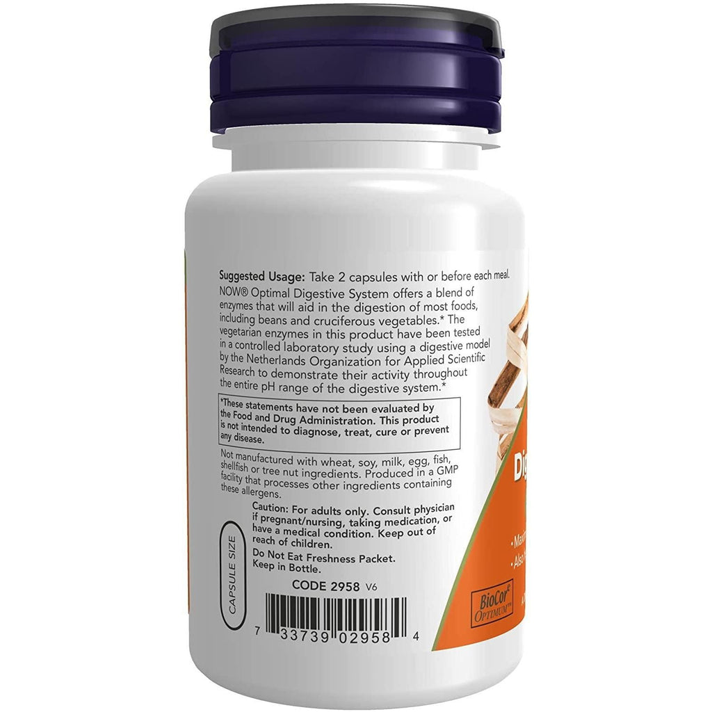 Now Foods Optimal Digestive System 90 Vcaps - 2958 - Lot de 3