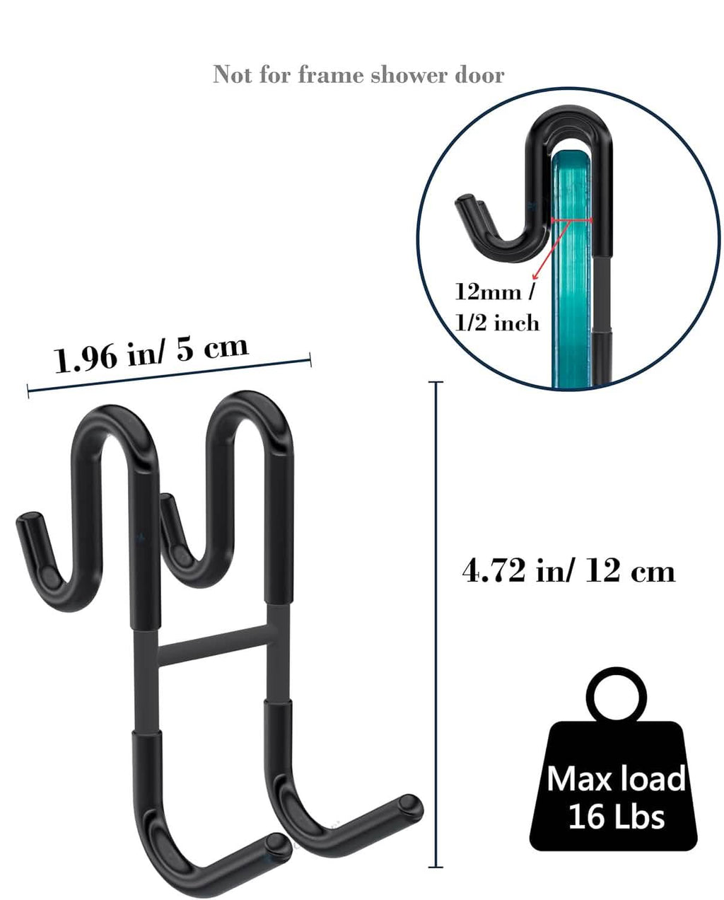 Crochet de Douche à Suspendre Anti-Rouille – Crochet Suspendu Multifonctionnel Robuste