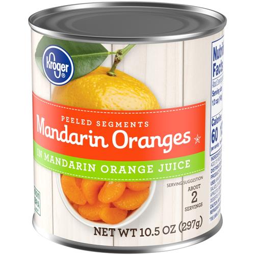 Kroger mandarines en conserve au jus 298 g