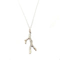 Collier branche de corail – Collier pendentif en argent sterling inspiré de l'océan