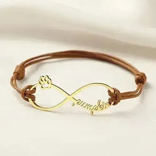 Bracelet personnalisé avec le nom de l'animal, Bracelet commémoratif pour animal de compagnie, Bracelet pour maman de chien ou de chat