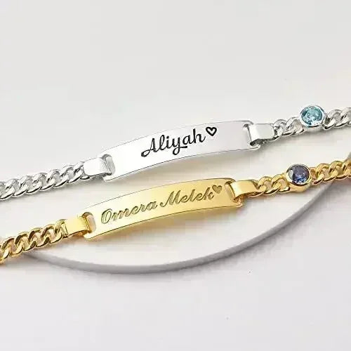 Bracelet bébé, cadeau d'anniversaire pour enfant, bracelet prénom enfant, bracelet tout-petit